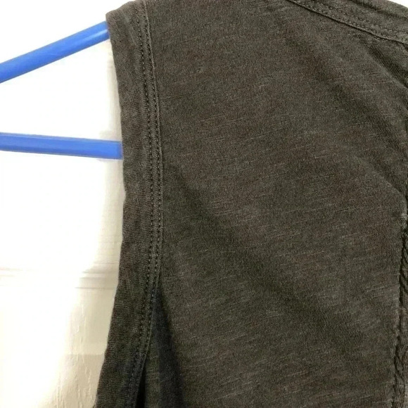 Lucky Brand Embroidered  Leaf Ruched Back Tank SM - Picture 13 of 16